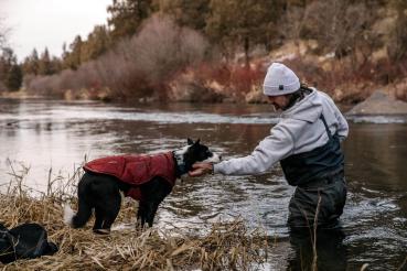 Ruffwear Quinzee Insulated Jacket Fired Brick Gr. XXS